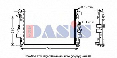 AKS DASIS 121000n -  Радиатор, охлаждение двигателя